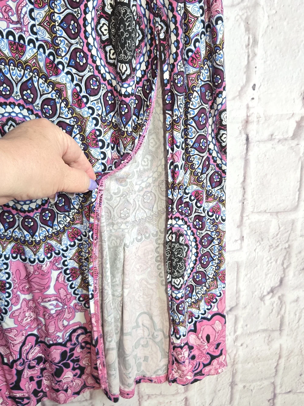 Lane Bryant 18/20 Coastal Cowgirl Desert Muse Festival Baddie Pink Maxi Skirt 2X